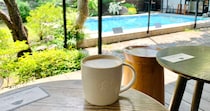 神奈川県民の私が推す、鎌倉のスペシャルなスターバックスを紹介☕️  テラスでプールを眺めながらひと息いかが？