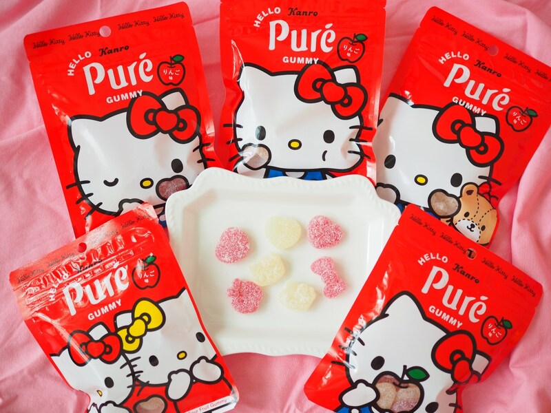ピュレグミ史上最高にラブリーかもっ❣️真っ赤なパッケージが目印の「ピュレグミ×ハローキティ」はグミの形にも注目だよ【#グミ偏愛レポ】