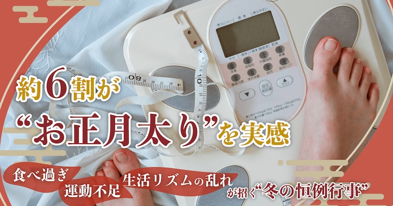 調査の結果、約6割が「お正月太り」を経験！ 管理栄養士による「無理せずできる食べすぎリセットのコツ」を今のうちに！