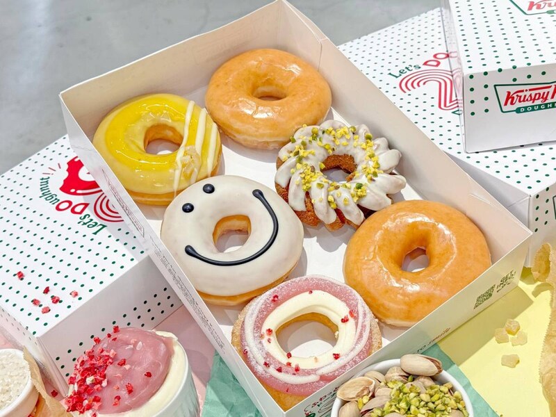 むぎゅむぎゅ・ザクザク・ふわふわ…♡クリスピー・クリーム・ドーナツに食感の違いや春フレーバーを楽しめる新作5種が登場🍩