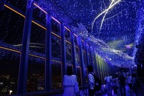 東京タワーの夏の風物詩「天の川イルミネーション」やってるよ！ 天の川を挟んで織姫と彦星がキラキラと輝いてロマンチック♪