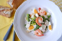 【簡単フランスごはん】20分で完成☆ 旬のアスパラ＆とろ〜り半熟卵の極上フレンチサラダ