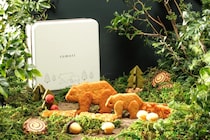 クマさんの3Dクッキーを並べて自分だけの物語の世界を作れる🧸京都初「小さな森のクッキー缶」が見逃せない
