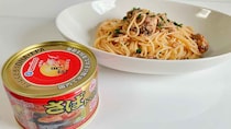 【革命アレンジ】味付け一切なし！「月花さばトマト煮」をそのままパスタに和えるだけで想像以上の1品が完成します