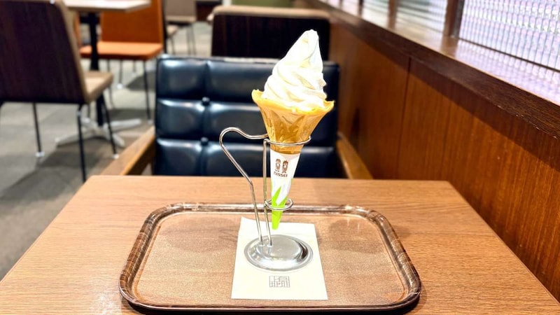さっぱりとしたおいしさ!上島珈琲店なのに全国で1店舗でしか味わえない超レアな「きんたろう牛乳ソフトクリーム」を食べてきた