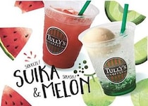 大人気だったスイカ100%のジュースが今年もタリーズに登場！ オトナ風味のクリームソーダも♪