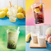 エクセルシオールの「夏ドリンク」が良さげ♪ アーモンドミルクスムージーやレモネードなどバラエティー豊かだよ♪