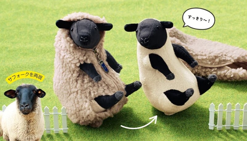 あの「羊の毛刈りぬいぐるみ」にサフォーク種が登場♡魔法のポーズのおかげで飼育員さんになりきることもできますよ🐑