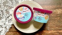 【ハーゲンダッツ新作】贅沢したい気分の日に「杏仁～白桃仕立て～」を。濃厚なのに爽やかな味わいは夏にぴったりです♡