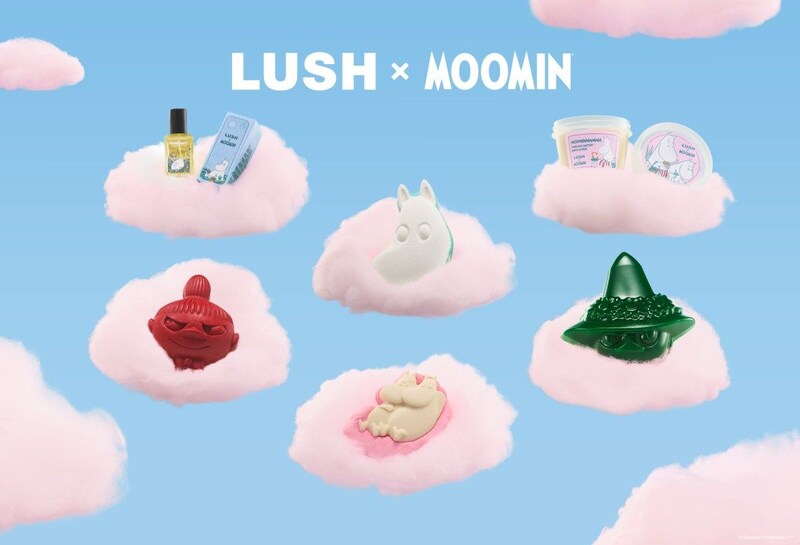 LUSHとムーミンのコラボが可愛すぎ！スパイシーなミイの石けんやムーミンママのレシピを再現した潤いローションなど全10種が登場するよ♡