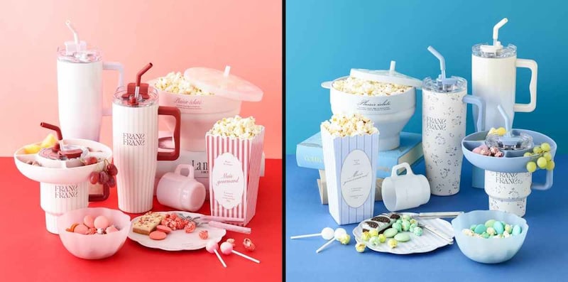 あつあつポップコーンに1リットル超えマグで準備万端！フランフラン「おうちシネマ」シリーズはお家映画する人にぴったりなんです♡