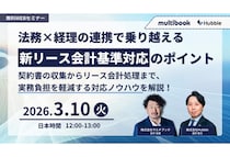 マルチブックがHubbleと共催した「新リース会計基準対応のポイント」を紹介するWEBセミナーを再放送