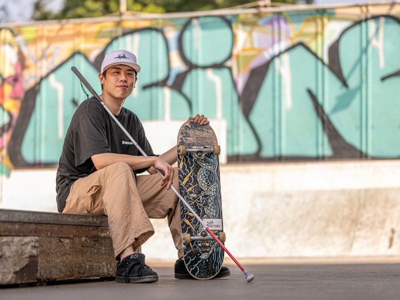 盲目でもスケートボードに乗り続けるには・・・運命の出会いで変わった大内龍成の人生