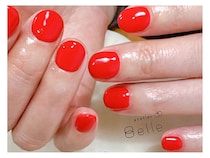 【シンプルネイル】おすすめ！鮮やかなちゅるんレッドで指先から可愛く！