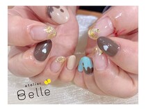 【大人バレンタインネイル】とろけそうなチョコレートカラーでキュートに