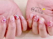 【さくらネイル】指先に可愛さ満開！透け感のあるピンクネイルで印象敵な指先に