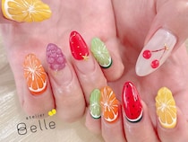 【フルーツネイル】レモンにスイカにオレンジ！カラフルジューシー夏ネイルのできあがり