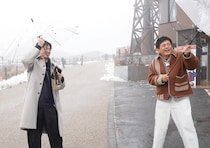 「この映像、報道でも使えますよ！」博多華丸・大吉　街ブラロケ大荒れ！！寒波が襲来、傘はひっくり返り、ロープウェイも運休！？　ぼやき連発でついに・・・