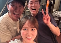 久保光代アナ　先輩方とご飯！　（ABCテレビ）