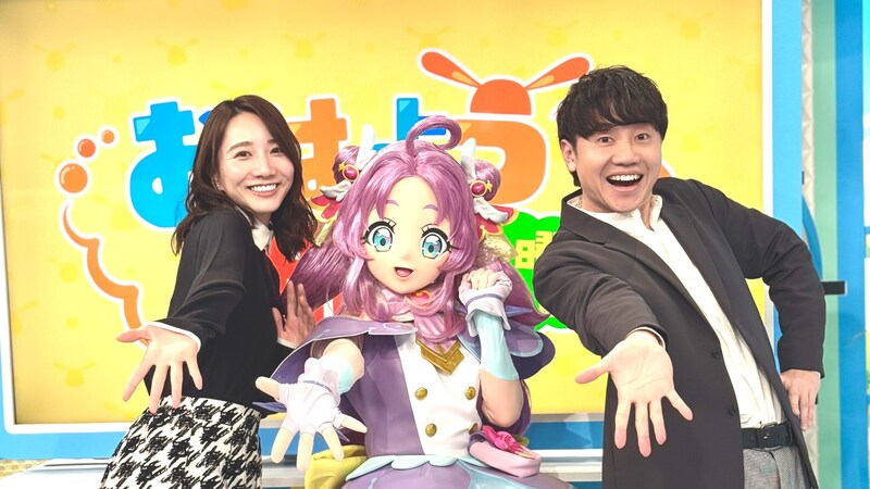 北村真平アナ おは土にキュアアンサー登場!(ABCテレビ)