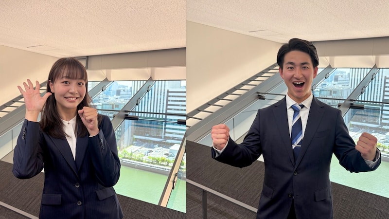 新人アナ配属！！瀧口美咲＆枝廣二葉　関東出身の2人が初めての関西生活！！　（ABCテレビ）