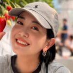 塚本麻里衣アナ　いちご狩りで春を満喫！（ABCテレビ）