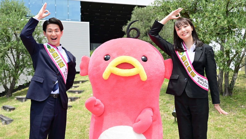 ABCテレビ新人アナウンサーは元応援団長「熱い男」枝廣二葉と、女性アナNo.1高身長「大型新人」の瀧口美咲 堂々アピール!