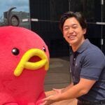 小櫃裕太郎アナ　エビシーとツーショット！（ABCテレビ）