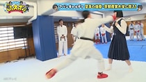 アバンギャルディ、“寸止め高速パンチ”に大絶叫！ 空手女子全日本チャンピオンのスゴ技体験し「私殴られたかも！」