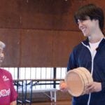 「かわいい孫」感だだ漏れのWEST.重岡 VS 東大の白衣軍団に囲まれた神山 風呂桶とティッシュ箱の”異種”卓球対決！