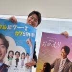 大石紗椰アナ　久しぶりの同期ショット（ABCテレビ）