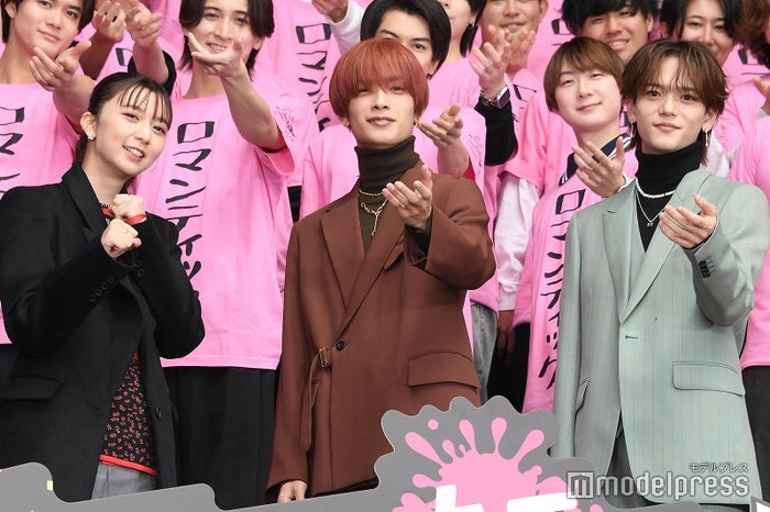 なにわ男子・高橋恭平＆FANTASTICS中島颯太、INI木村柾哉と3人で豪華差し入れ「萌歌ちゃんに負けじと」【ロマンティック・キラー】