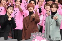上白石萌歌＆なにわ男子・高橋恭平＆FANTASTICS中島颯太、日曜の渋谷にゲリラ降臨 不在のINI木村柾哉はパネルで登場「パンプアップしてくる」【ロマンティック・キラー】