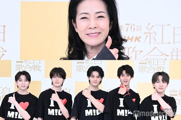 【紅白本番】M!LK、袴姿で艶やかダンス 坂本冬美とのコラボに反響続々「吉田さんにとんでもないパートが」「画面いっぱいに美」