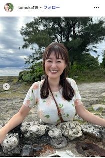 元NHK沖縄キャスター・竹中知華アナ、ぴったりトップス＆ショーパン姿が悶絶級「目が釘付け」「破壊力ある」の声