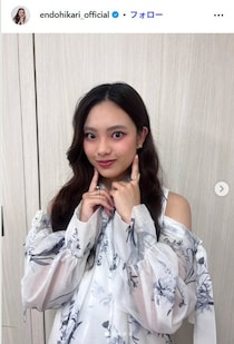 櫻坂46遠藤光莉「脚の長さにびっくり」「バランスが神」全身ショット公開に反響