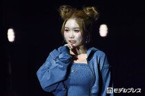 「今日好き」中島結音（ゆのん）、ウインクでファン悩殺 デニムワンピから美脚スラリ【学生ランウェイ名古屋】