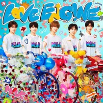 M!LK、1stミニアルバムタイトルは「LOVE ENG!NE」に 爽やかでポップなジャケ写公開