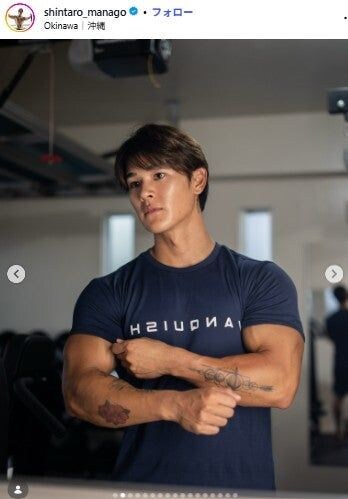 「シャッフルアイランド」しんたろう(真子心太朗)、鍛え抜かれた筋肉美公開「トレーニング姿かっこいい」「肩がすごすぎる」と反響