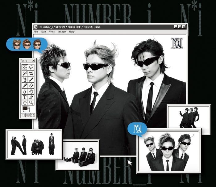Number_i、トリプルAサイドシングル「REBON/BUGS LIFE/DIGITAL GIRL」ビジュアル&特典発表