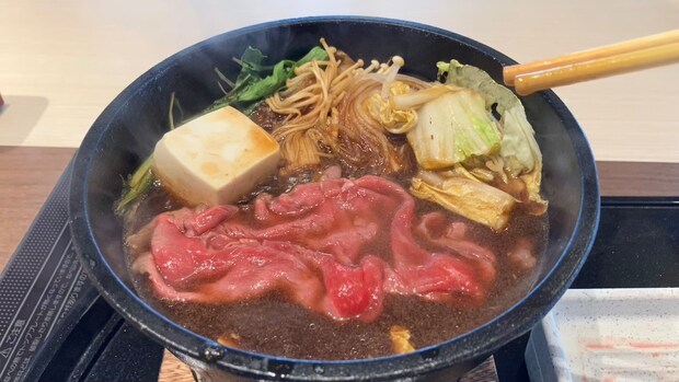 「焼肉きんぐ」のしゃぶしゃぶ食べ放題【ゆず庵】、1089円「すき焼きランチ」は肉が18センチ!!　大満足の内容は？の画像16
