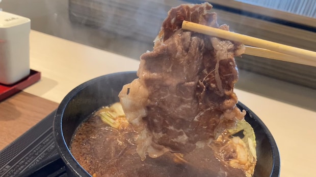「焼肉きんぐ」のしゃぶしゃぶ食べ放題【ゆず庵】、1089円「すき焼きランチ」は肉が18センチ!!　大満足の内容は？の画像17