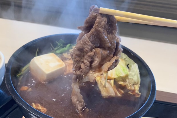 「焼肉きんぐ」のしゃぶしゃぶ食べ放題【ゆず庵】、1089円「すき焼きランチ」は肉が18センチ!!　大満足の内容は？の画像14