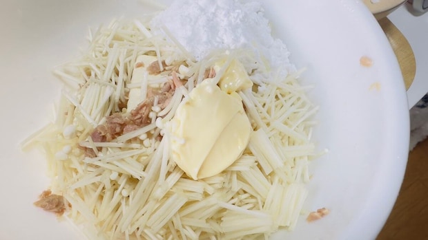 ふんわりジュワッ！【えのきツナ焼き【】の画像4