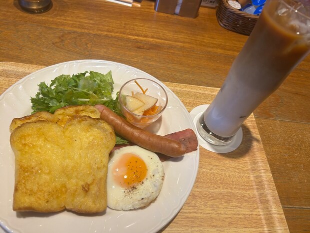 関西発のチェーン【上高地あずさ珈琲】1210円「絶品モーニング」の画像2