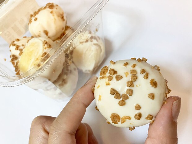 「ミスドより満足感ある！」【ロピア】540円「スペイン産ドーナツ」キャラメル風のカリカリが最高！の画像6