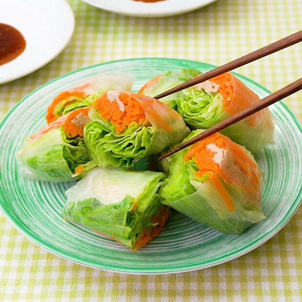 手軽に作れる!ツナマヨ生春巻き