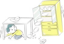 地震被害を抑える安全な家具の配置！向きや転倒対策をチェック