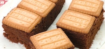レンジを使って♪　ビスケットチョコケーキ