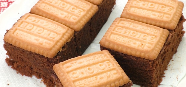 レンジを使って♪　ビスケットチョコケーキ